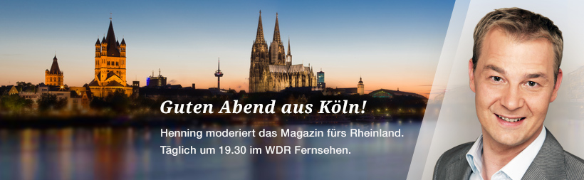 Guten Abend aus Köln! Henning moderiert das Magazin fürs Rheinland.